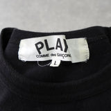 プレイ コムデギャルソン ハートロゴ Tシャツ ブラック - NEWSED