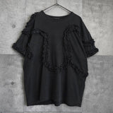 ドリス ヴァン ノッテン フリル 半袖トップス Tシャツ ダークグレー レディース - NEWSED