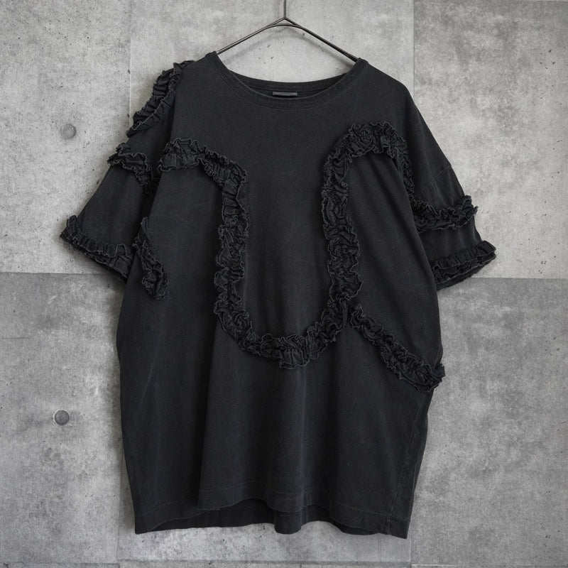 ドリス ヴァン ノッテン フリル 半袖トップス Tシャツ ダークグレー レディース - NEWSED