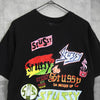 Stüssy Logo Art Paint T-Shirt in Black