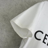 セリーヌ クラシックロゴ Tシャツ ホワイト - NEWSED