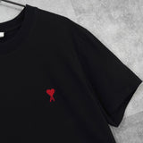 アミパリ アミ パリス ハートロゴ Tシャツ ブラック - NEWSED