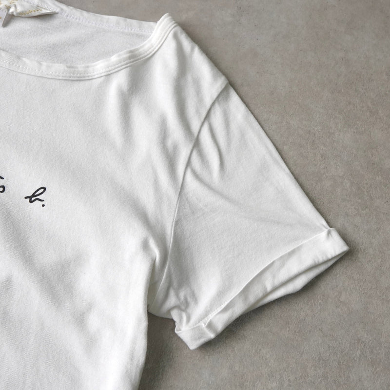 アニエスべー ロゴ Tシャツ レディース ホワイト - NEWSED