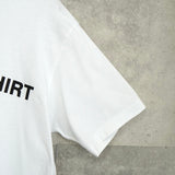 コム デ ギャルソン シャツ ロゴ Tシャツ ホワイト - NEWSED