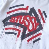 ステューシー プリント Tシャツ ホワイト - NEWSED