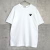 プレイ コムデギャルソン ハートロゴ Tシャツ ホワイト