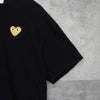 プレイ コムデギャルソン ハートロゴ Tシャツ ブラック