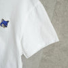 メゾンキツネ ダブルフォックスヘッド ショート丈 Tシャツ ホワイト レディース