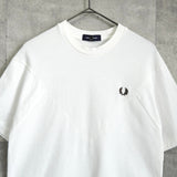 フレッドペリー ロゴ 鹿の子 Tシャツ ホワイト - NEWSED