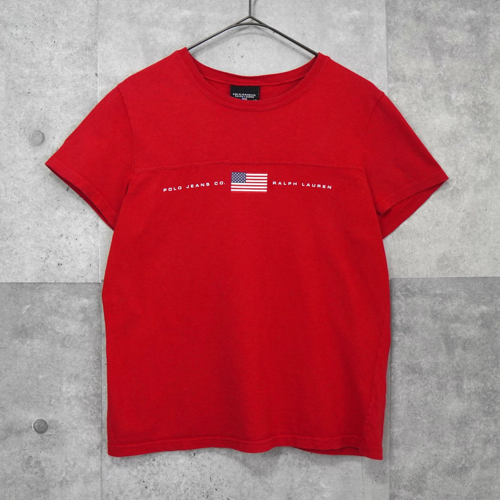 Polo Ralph Lauren 星条旗徽标 T 恤，红色