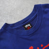 Stüssy 蓝色徽标印花 T 恤