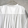サカイ ドッキング プリーツ ブラウス Tシャツ 半袖トップス グレー / アイボリー レディース