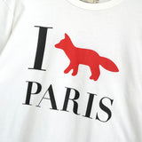 メゾンキツネ フォックスロゴ Tシャツ ホワイト - NEWSED