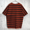 メゾン キツネ フォックス ボーダー Tシャツ オレンジブラウン