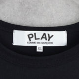 プレイ コムデギャルソン ハートロゴ 半袖Tシャツ ブラック - NEWSED