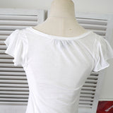 アルマーニ エクスチェンジ ロゴ ダメージ Tシャツ 半袖トップス ホワイト - NEWSED