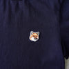 Maison Kitsune 狐狸头贴片 T 恤，海军蓝