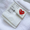 Play Comme des Garçons Heart Logo T-Shirt in White/Purple