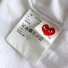 プレイ コム デ ギャルソン ハート Tシャツ ホワイト