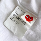 プレイ コム デ ギャルソン ハート Tシャツ ホワイト - NEWSED