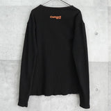 カーハート ワッフル ロンT ロゴ プリント ブラック - NEWSED