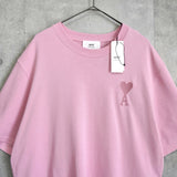 アミパリ アミ パリス ハートロゴ Tシャツ ピンク タグ付き未使用品 - NEWSED