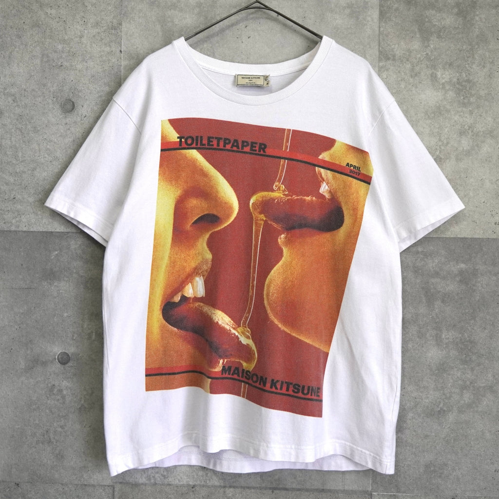 Maison Kitsune 印花 T 恤（白色）