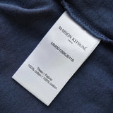 メゾンキツネ ロゴ 刺繍 Tシャツ ネイビー - NEWSED