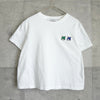 メゾンキツネ ダブルフォックスヘッド ショート丈 Tシャツ ホワイト レディース