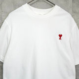 アミパリ アミ パリス ハートロゴ Tシャツ ホワイト - NEWSED