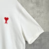 アミパリ アミ パリス ハートロゴ オーバーサイズ Tシャツ ホワイト