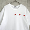 プレイ コム デ ギャルソン ハート Tシャツ ホワイト