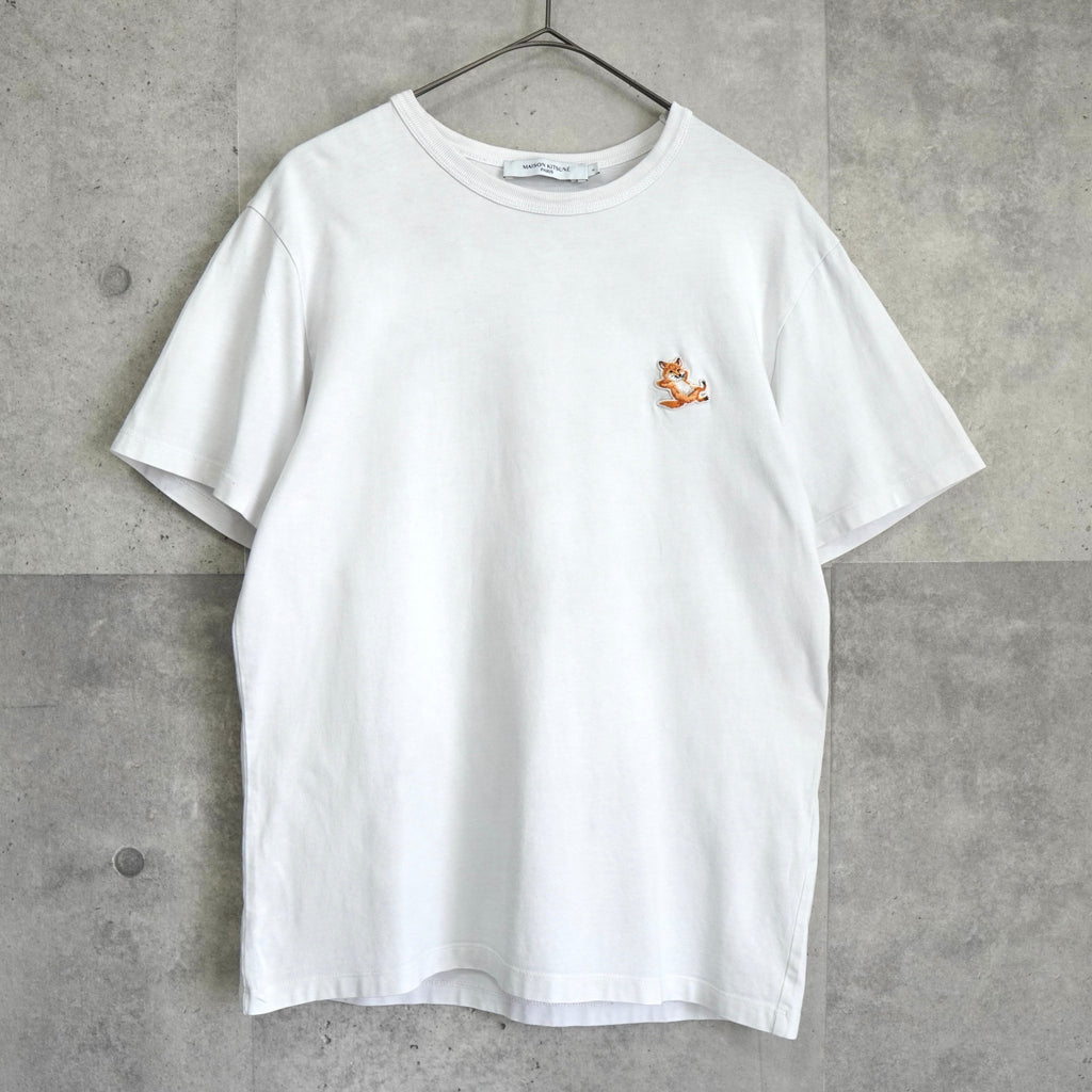 メゾンキツネ フォックスロゴ Tシャツ ホワイト