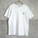メゾンキツネ フォックスロゴ Tシャツ ホワイト - NEWSED