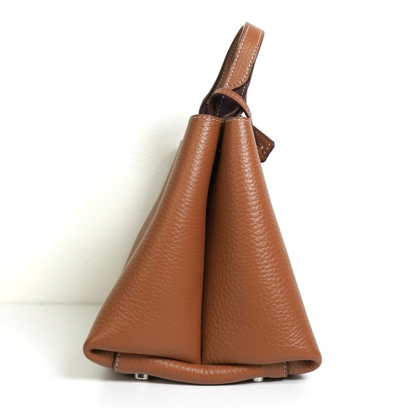 トッズ Tタイムレス レザー 2way ハンドバッグ ショルダーバッグ ブラウン - NEWSED