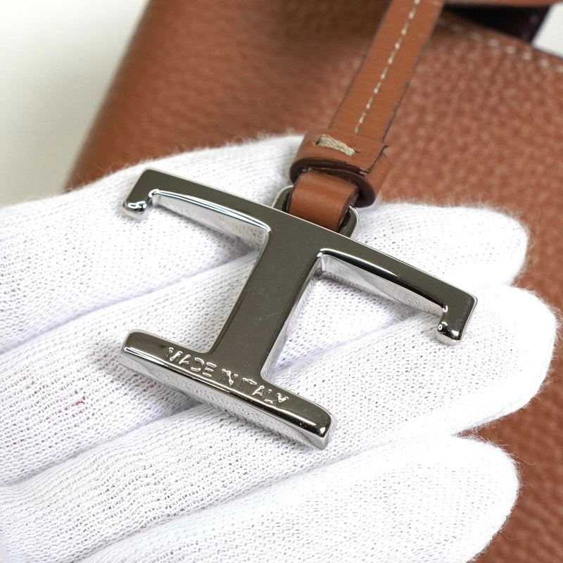 トッズ Tタイムレス レザー 2way ハンドバッグ ショルダーバッグ ブラウン - NEWSED