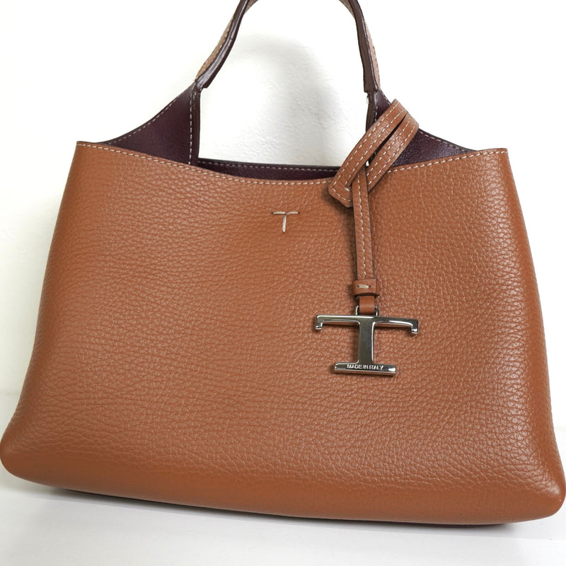 トッズ Tタイムレス レザー 2way ハンドバッグ ショルダーバッグ ブラウン - NEWSED