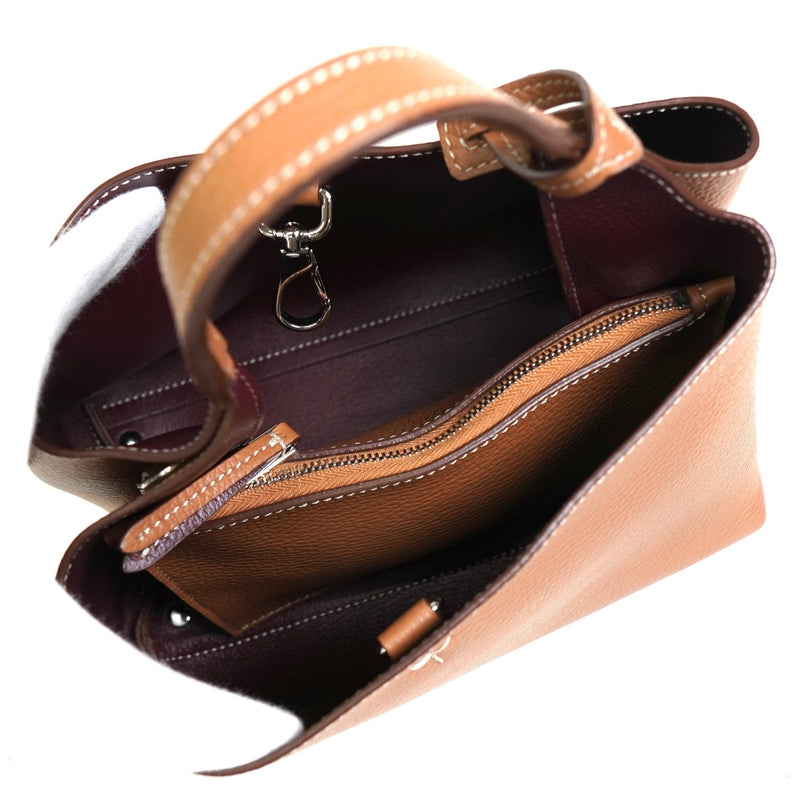 トッズ Tタイムレス レザー 2way ハンドバッグ ショルダーバッグ ブラウン - NEWSED