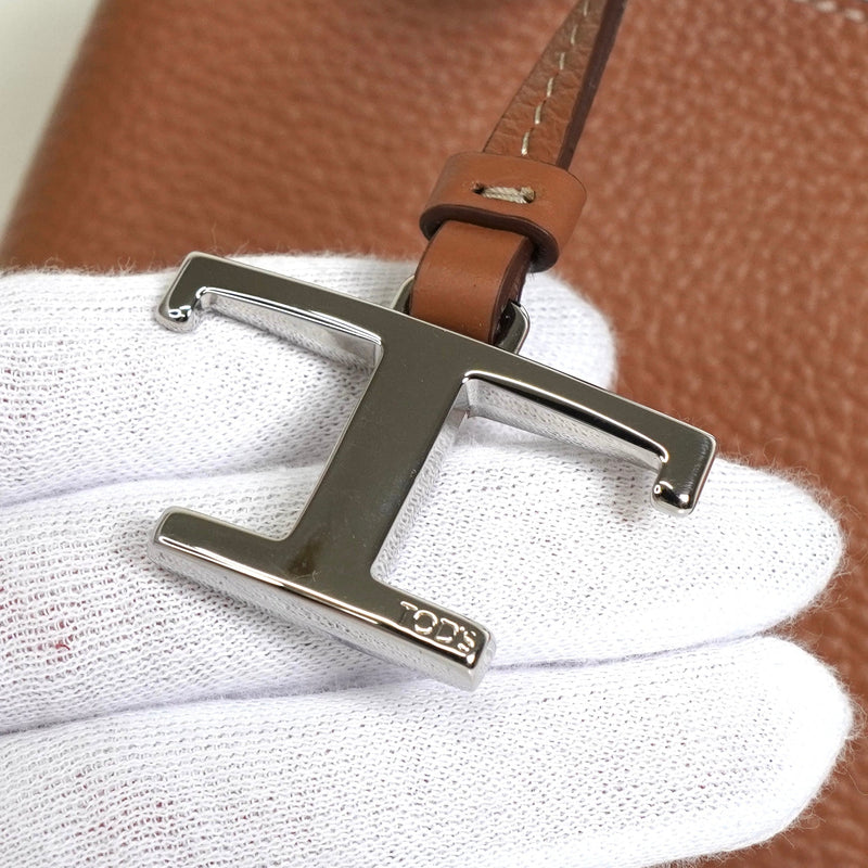 トッズ Tタイムレス レザー 2way ハンドバッグ ショルダーバッグ ブラウン - NEWSED