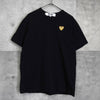 プレイ コムデギャルソン ハートロゴ Tシャツ ブラック