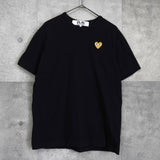 プレイ コムデギャルソン ハートロゴ Tシャツ ブラック - NEWSED