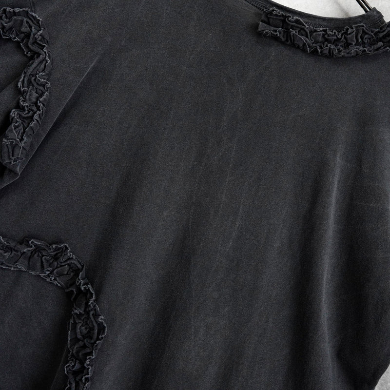 ドリス ヴァン ノッテン フリル 半袖トップス Tシャツ ダークグレー レディース - NEWSED