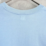 アミパリ アミパリス ハートロゴ Tシャツ ブルー - NEWSED