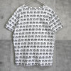 Play Comme des Garçons 白色心形徽标印花 T 恤