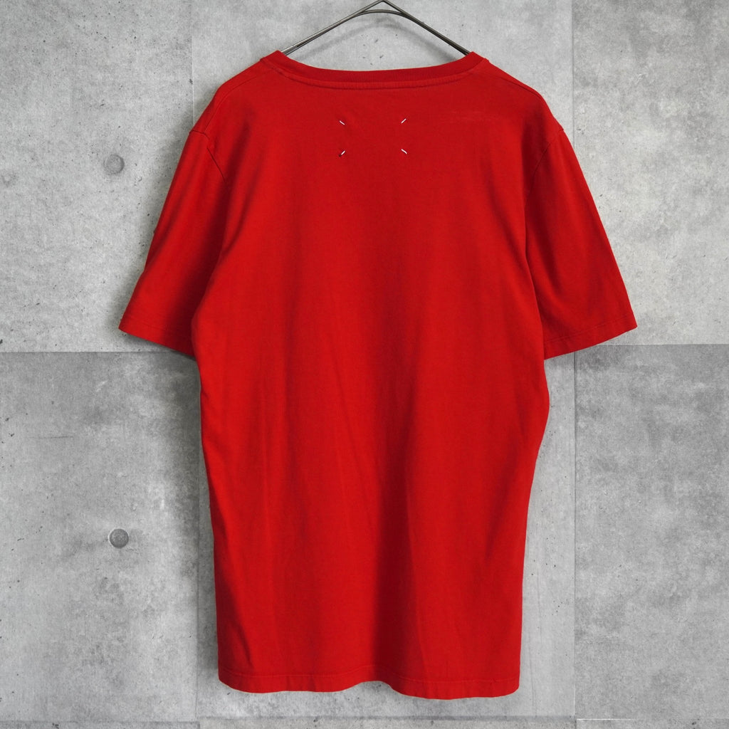 Maison Margiela Plain T-shirt in Red
