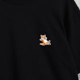 メゾン キツネ チラックスフォックス Tシャツ ブラック - NEWSED