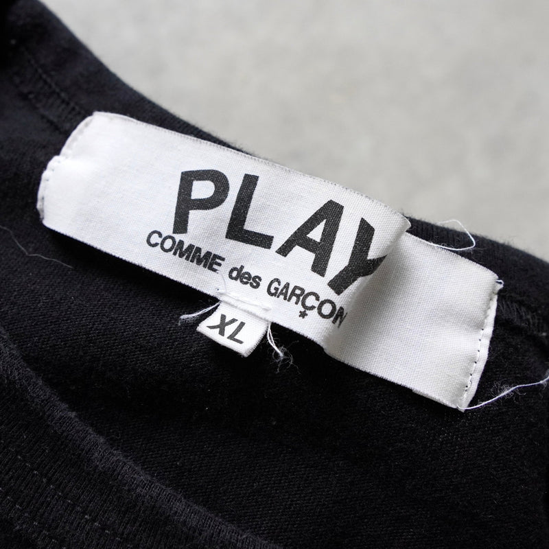 プレイ コムデギャルソン ハートロゴ Tシャツ ブラック - NEWSED