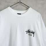 ステューシー 両面プリント Tシャツ ホワイト タグ付き未使用品 - NEWSED