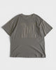 エムエムシックス メゾン マルジェラ イニシャルロゴパッチ 異素材切り替え Tシャツ グレージュ レディース
