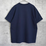 メゾンキツネ ロゴ 刺繍 Tシャツ ネイビー - NEWSED
